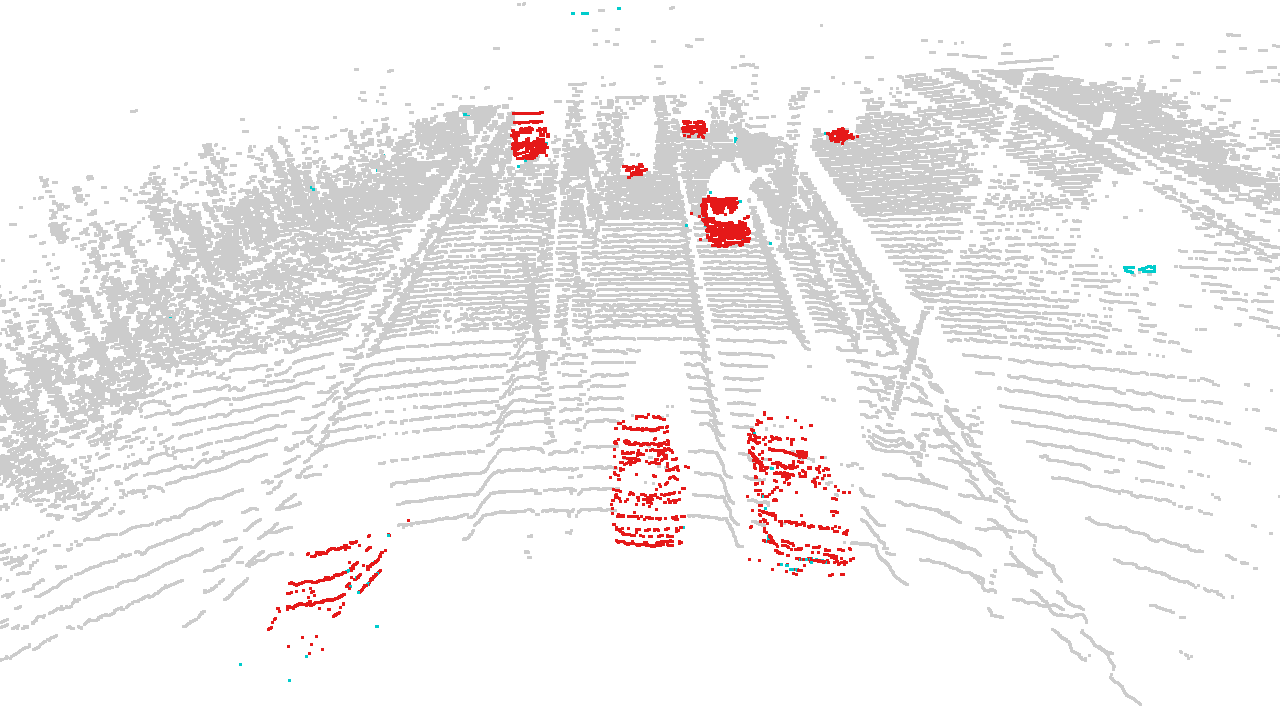 Qualitative HighwayScene FMCW background subtraction result.